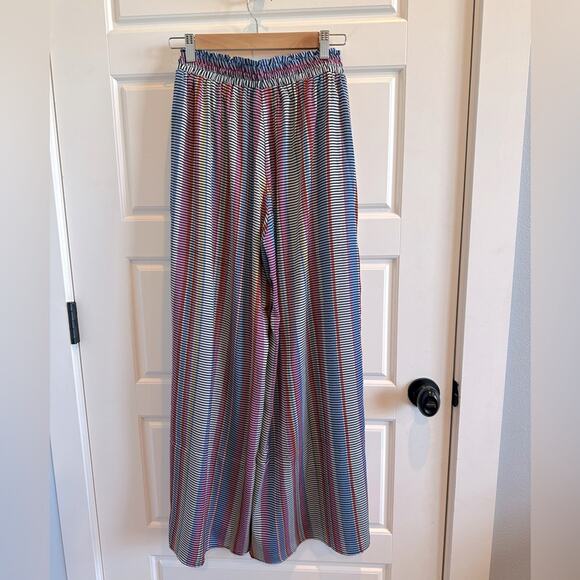 Summersalt The Perfect Palazzo Wide Leg Colorful Stripe Pants - Picture 5 of 8